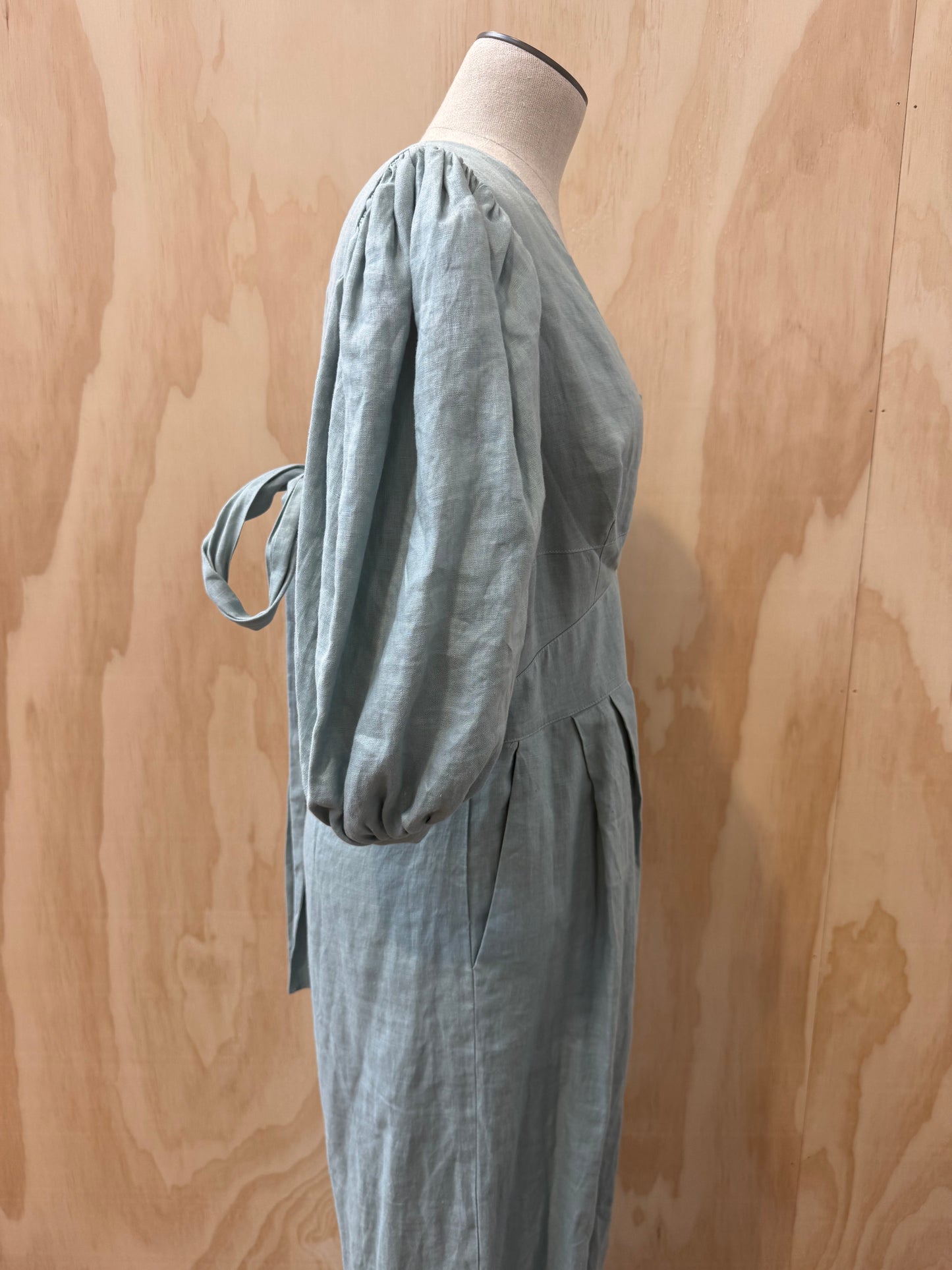 JOSLIN MARIEL LINEN JUMPSUIT - SIZE L