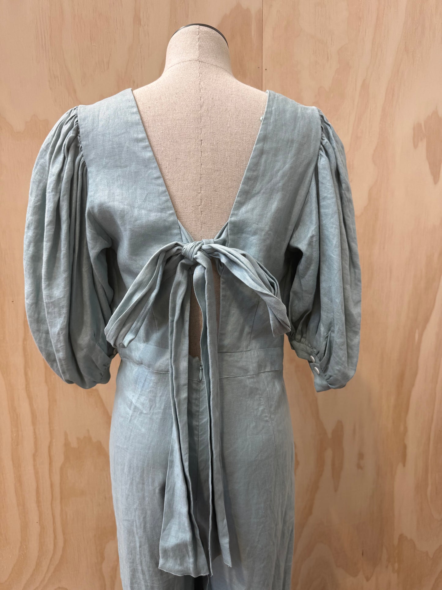 JOSLIN MARIEL LINEN JUMPSUIT - SIZE L