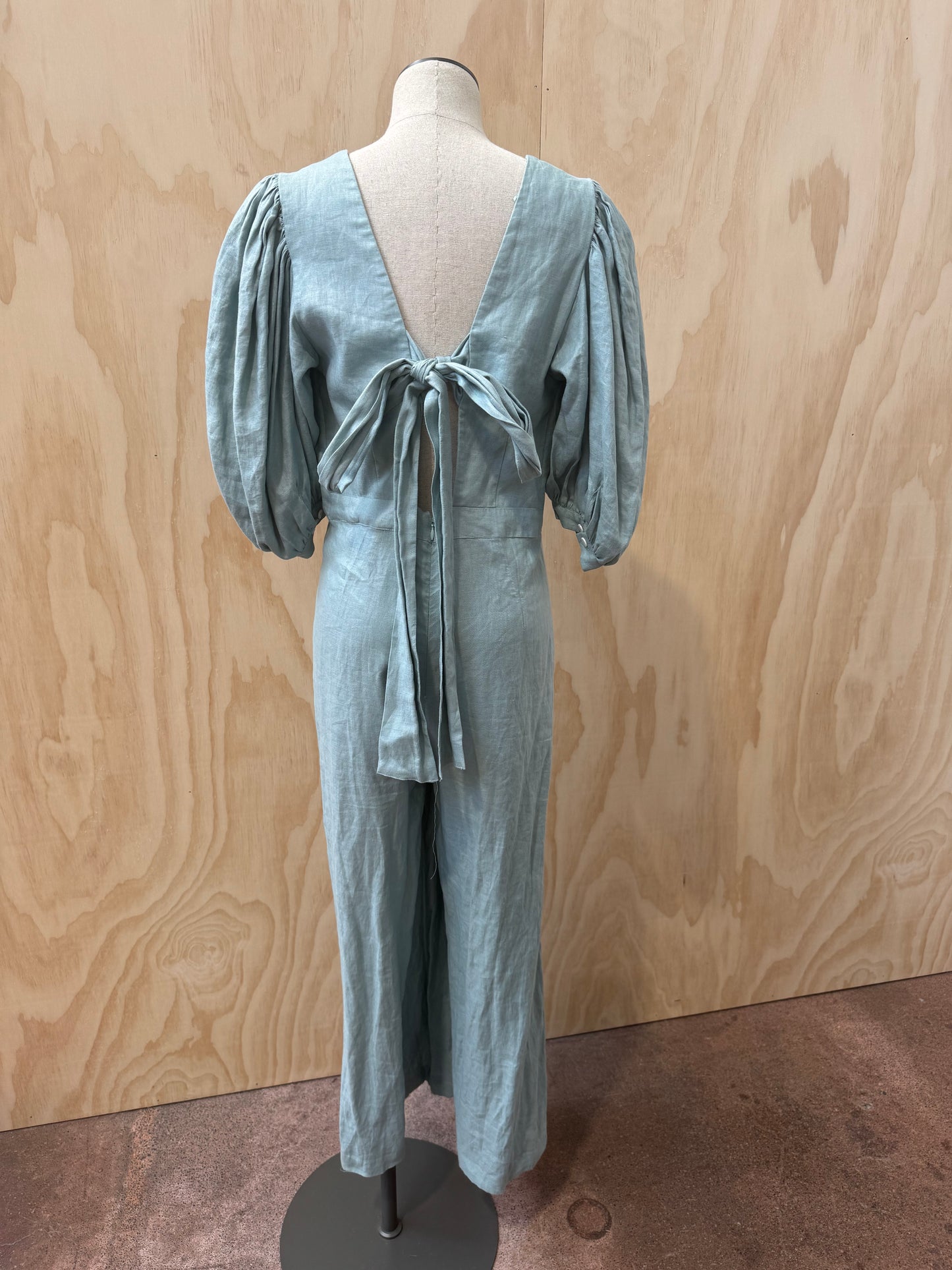 JOSLIN MARIEL LINEN JUMPSUIT - SIZE L