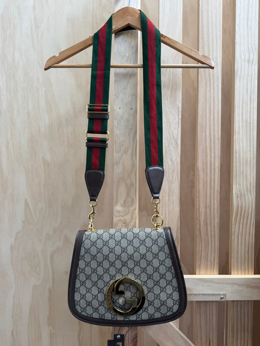 GUCCI BLONDIE CROSSBODY FLAP BAG - MEDIUM