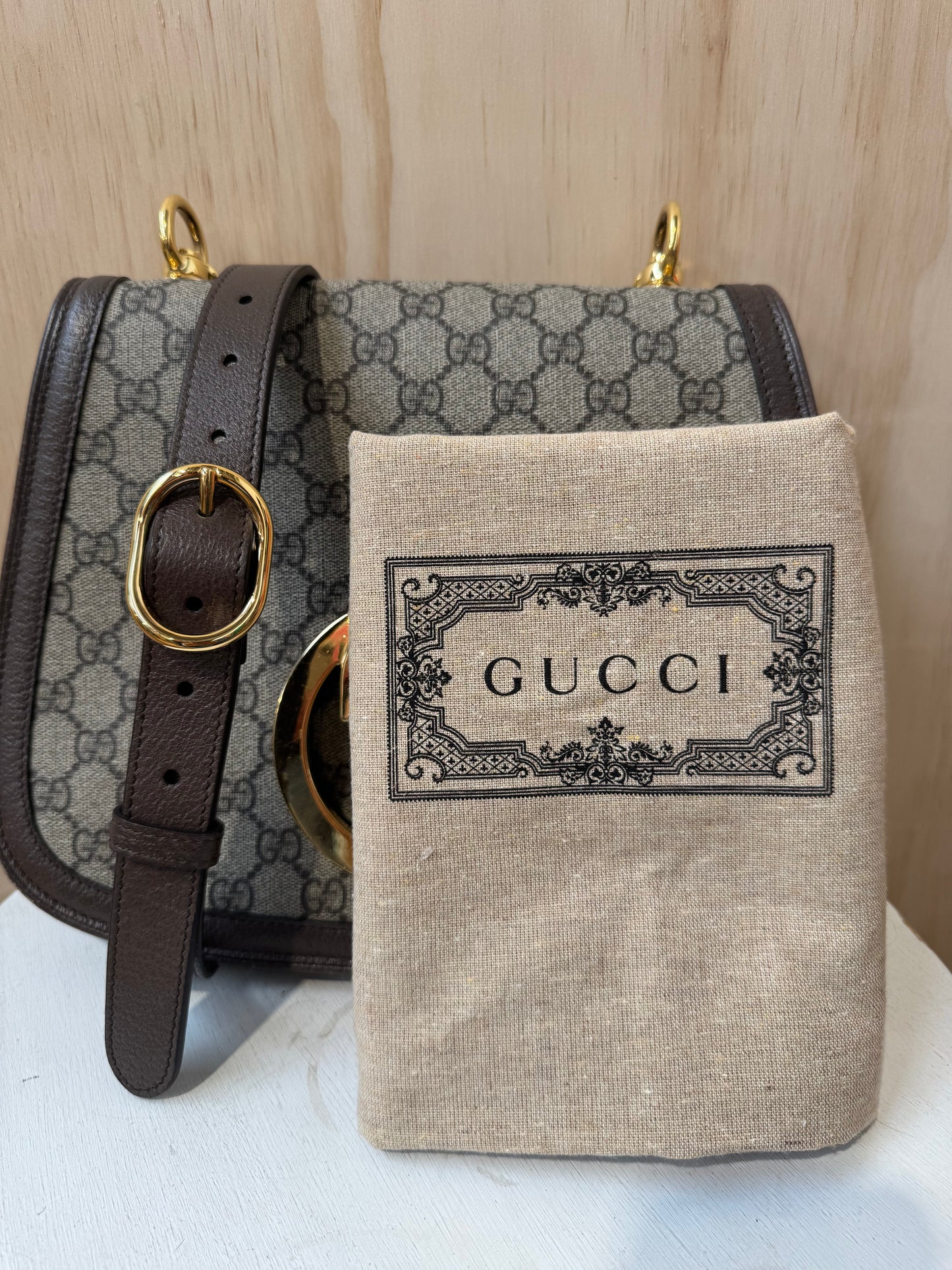 GUCCI BLONDIE CROSSBODY FLAP BAG - MEDIUM