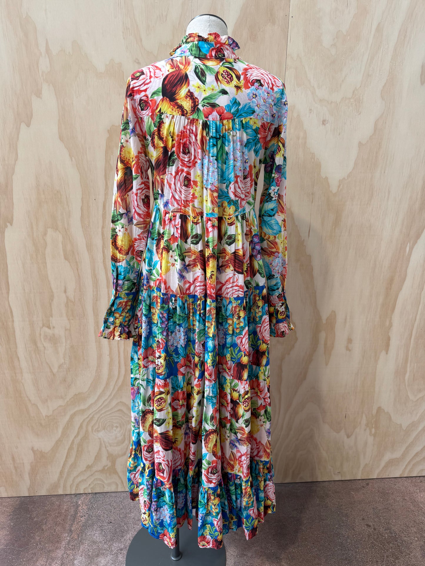 COOPER BY TRELISE COOPER BOLD FLORAL TIERED DRESS - SIZE XS