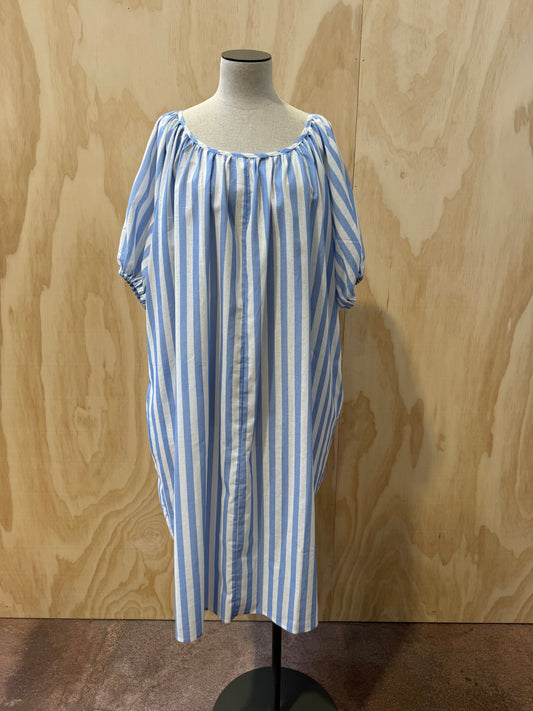 BLANCA STRIPED MIDI DRESS - SIZE OS