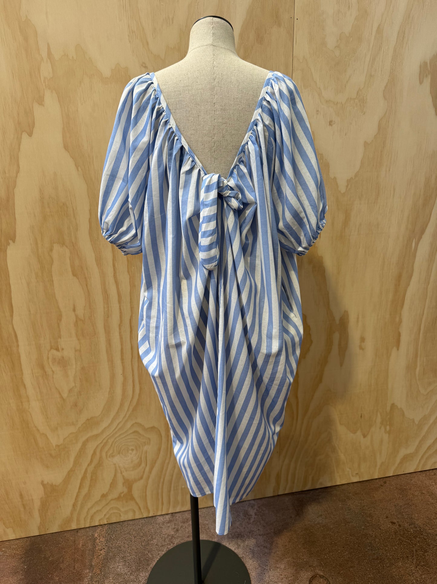 BLANCA STRIPED MIDI DRESS - SIZE OS