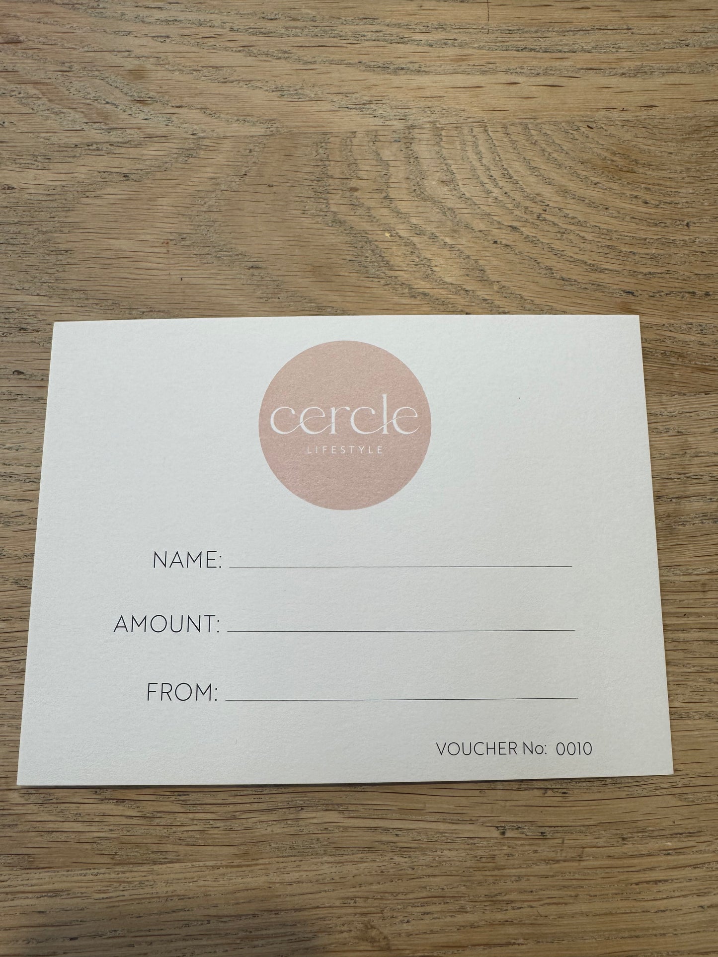 CERCLE LIFESTYLE GIFT VOUCHER - $200