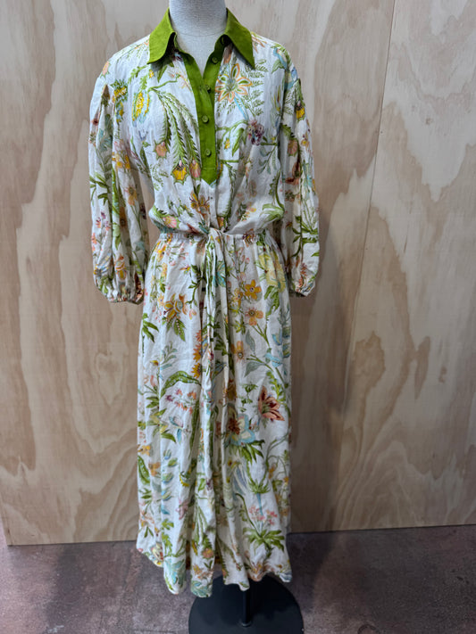 ALEMAIS IRA FLORAL TWIST MAXI DRESS - SIZE 10