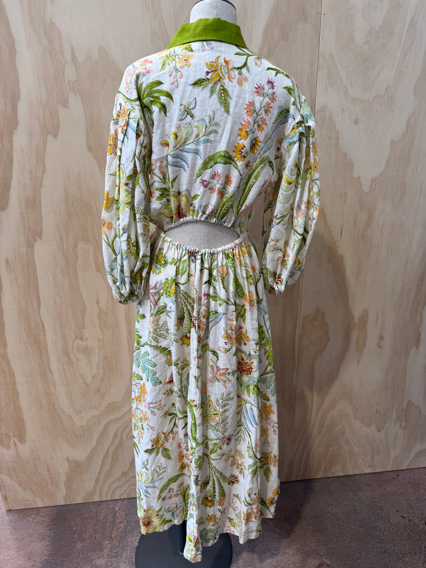 ALEMAIS IRA FLORAL TWIST MAXI DRESS - SIZE 10