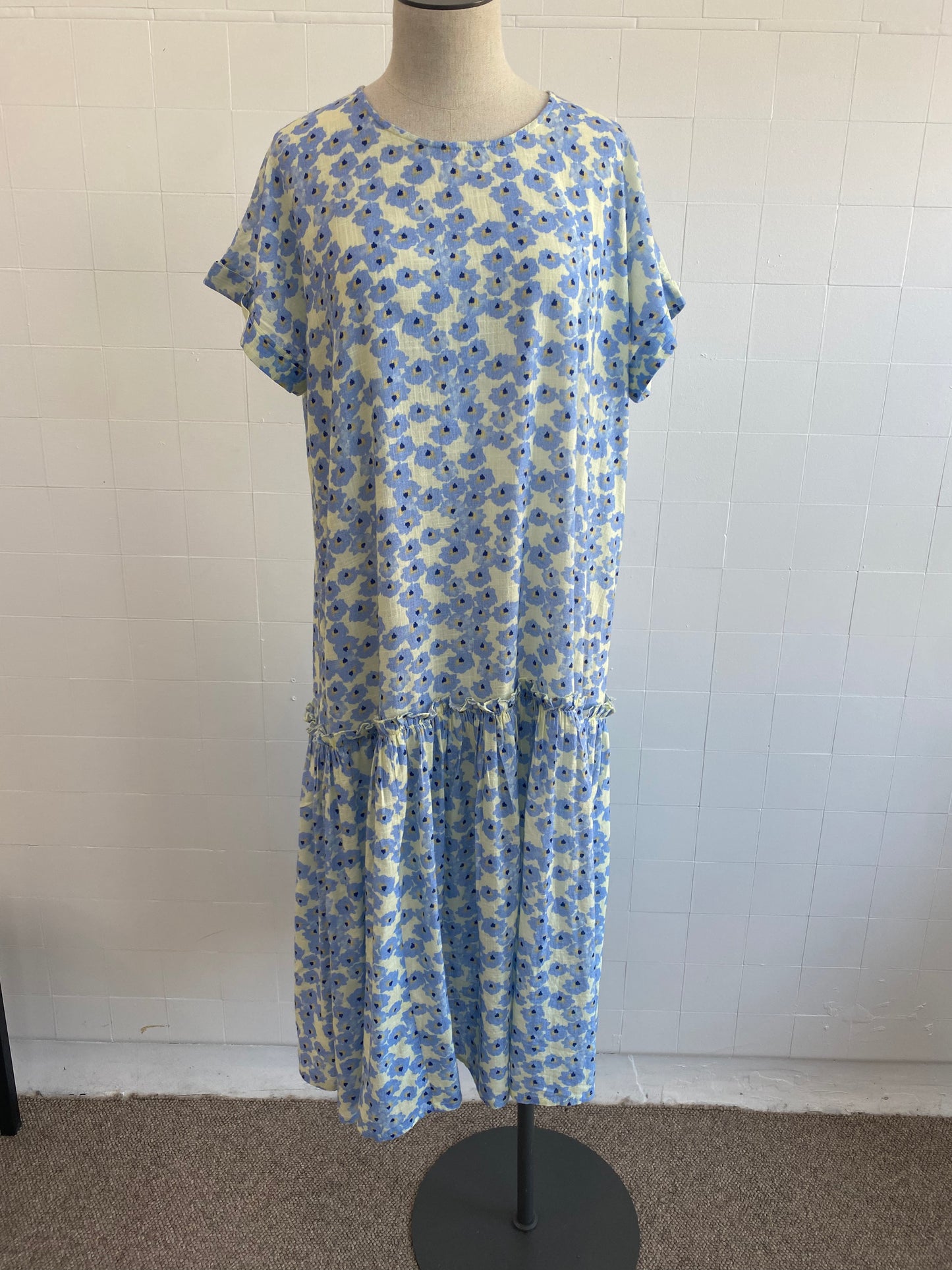 CECILIE COPENHAGEN MELANIE FLORAL MAXI DRESS - SIZE L