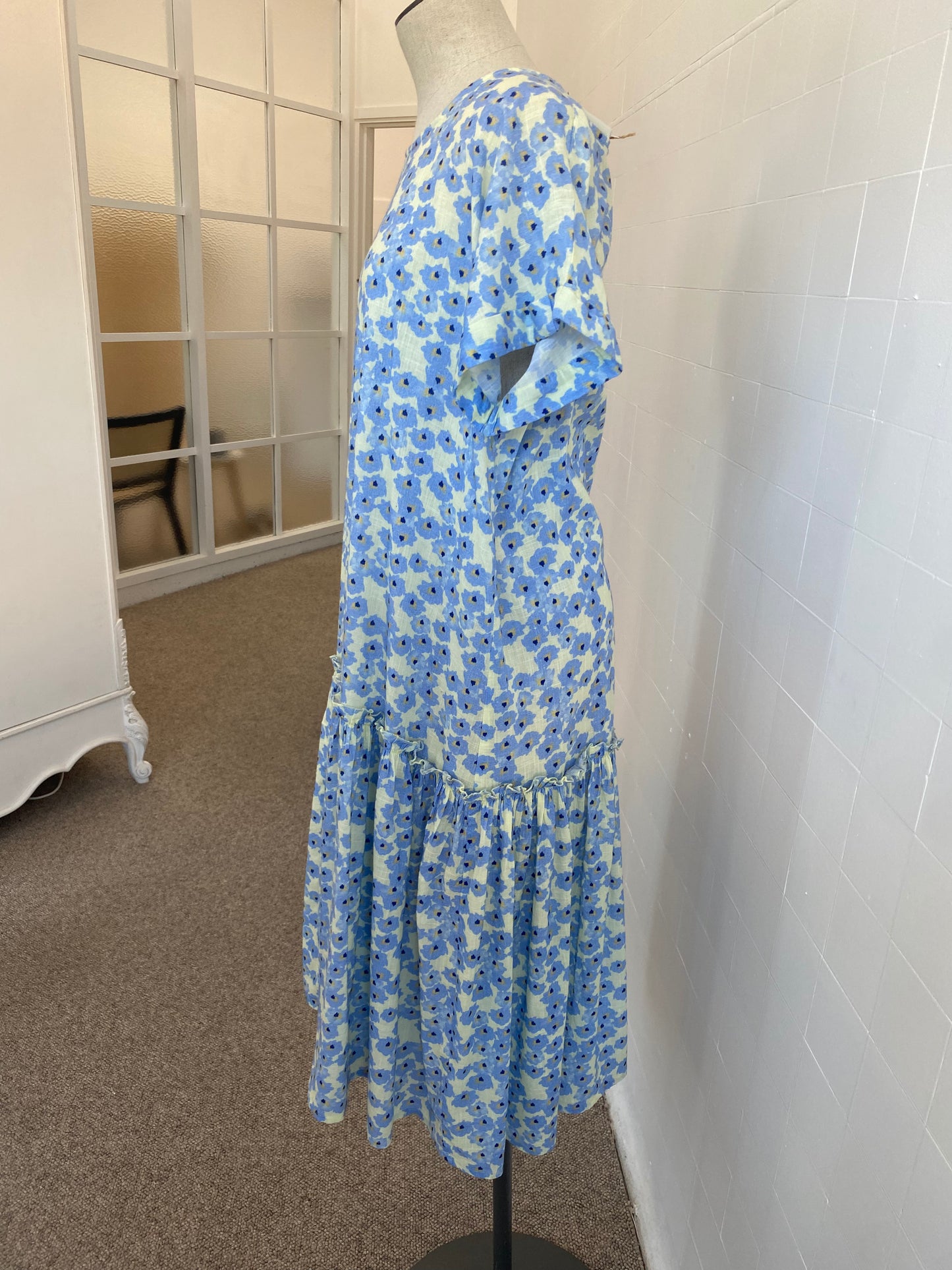 CECILIE COPENHAGEN MELANIE FLORAL MAXI DRESS - SIZE L