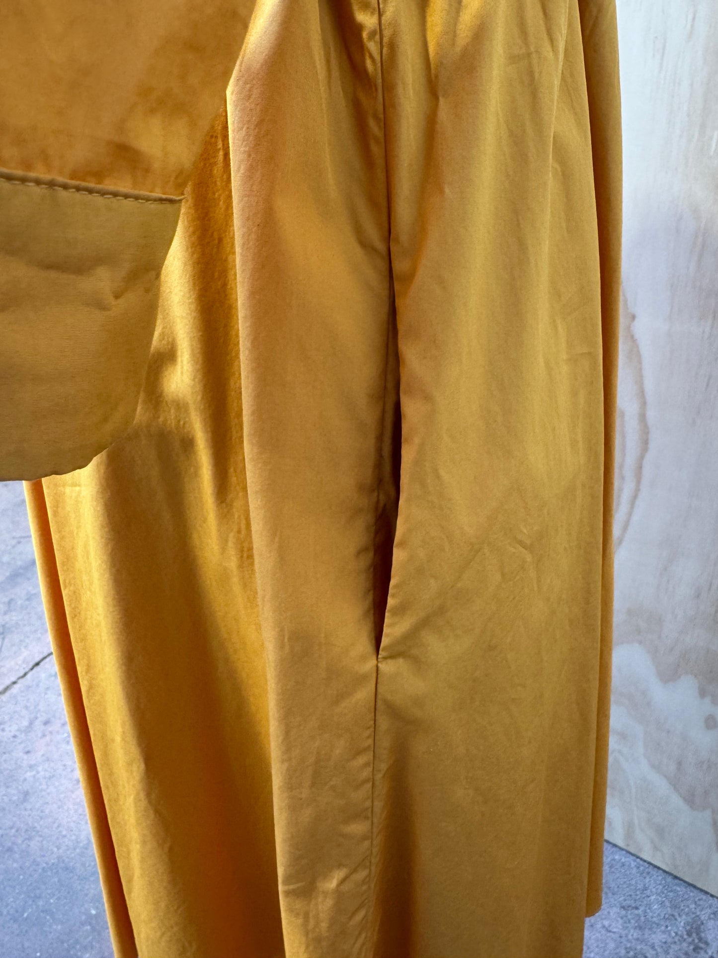 MAX MARA MUSTARD SHIRT DRESS - SIZE 12