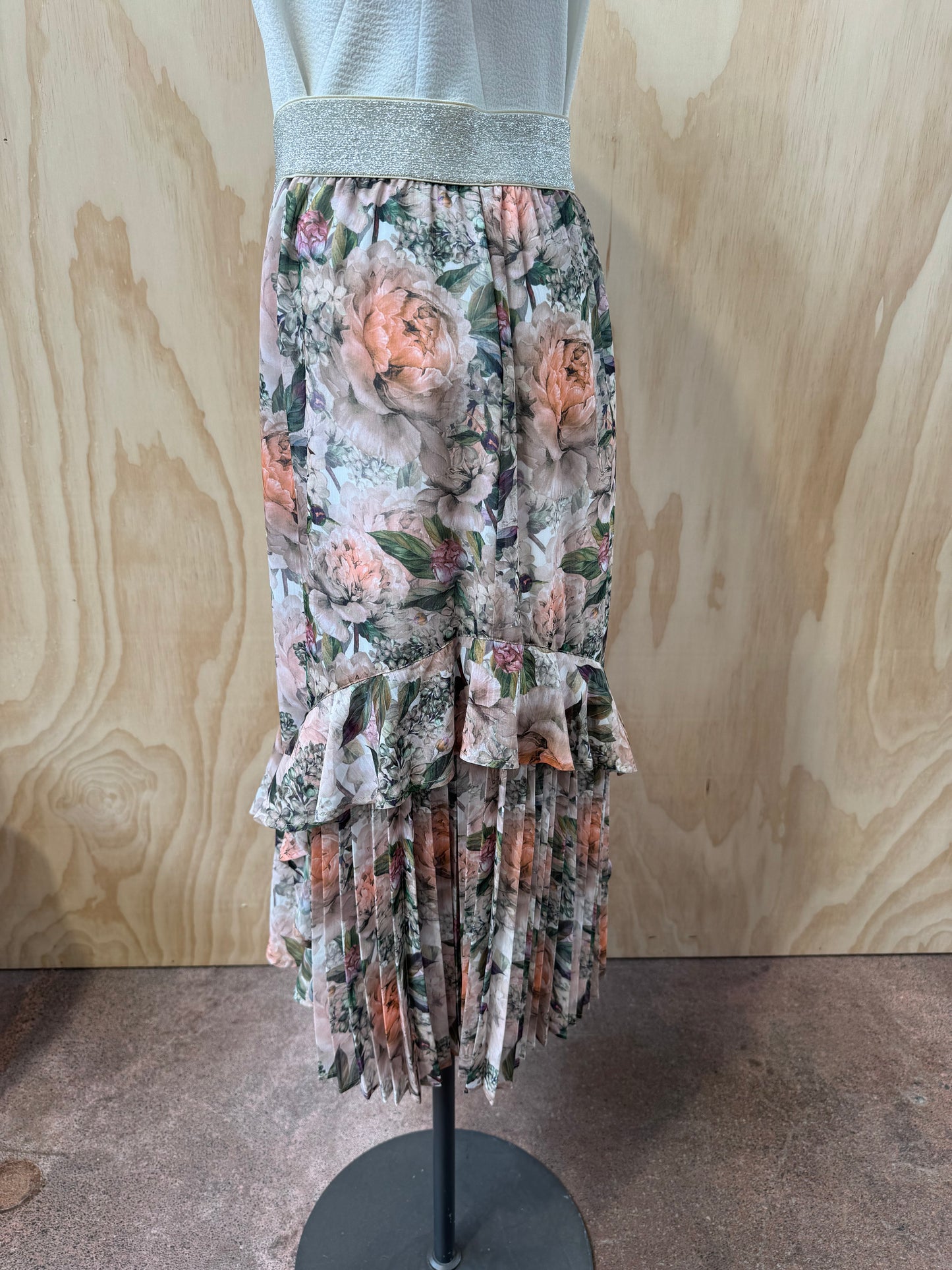 TRELISE COOPER AUTUMN FLORAL SKIRT - SIZE M