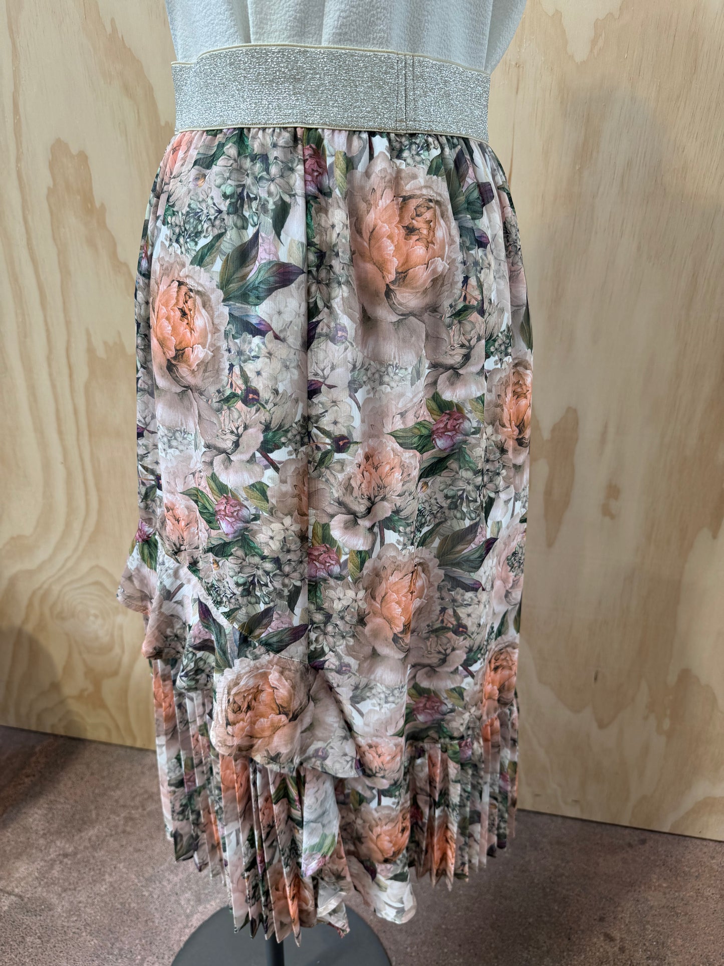 TRELISE COOPER AUTUMN FLORAL SKIRT - SIZE M