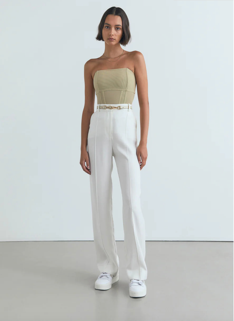 VIKTORIA & WOODS BRAMWELL PANT IN IVORY - SIZE 6