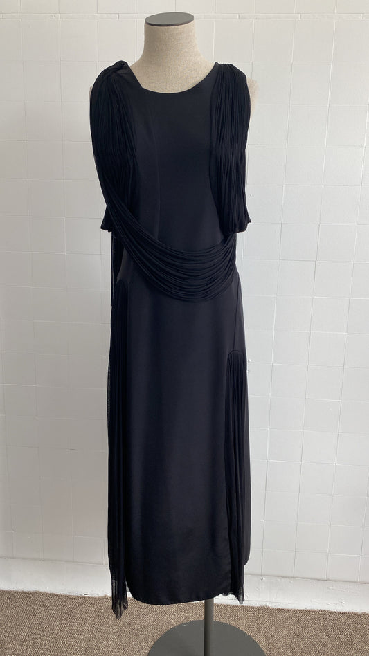 WILLOW BLACK EVENING DRESS - SIZE 12