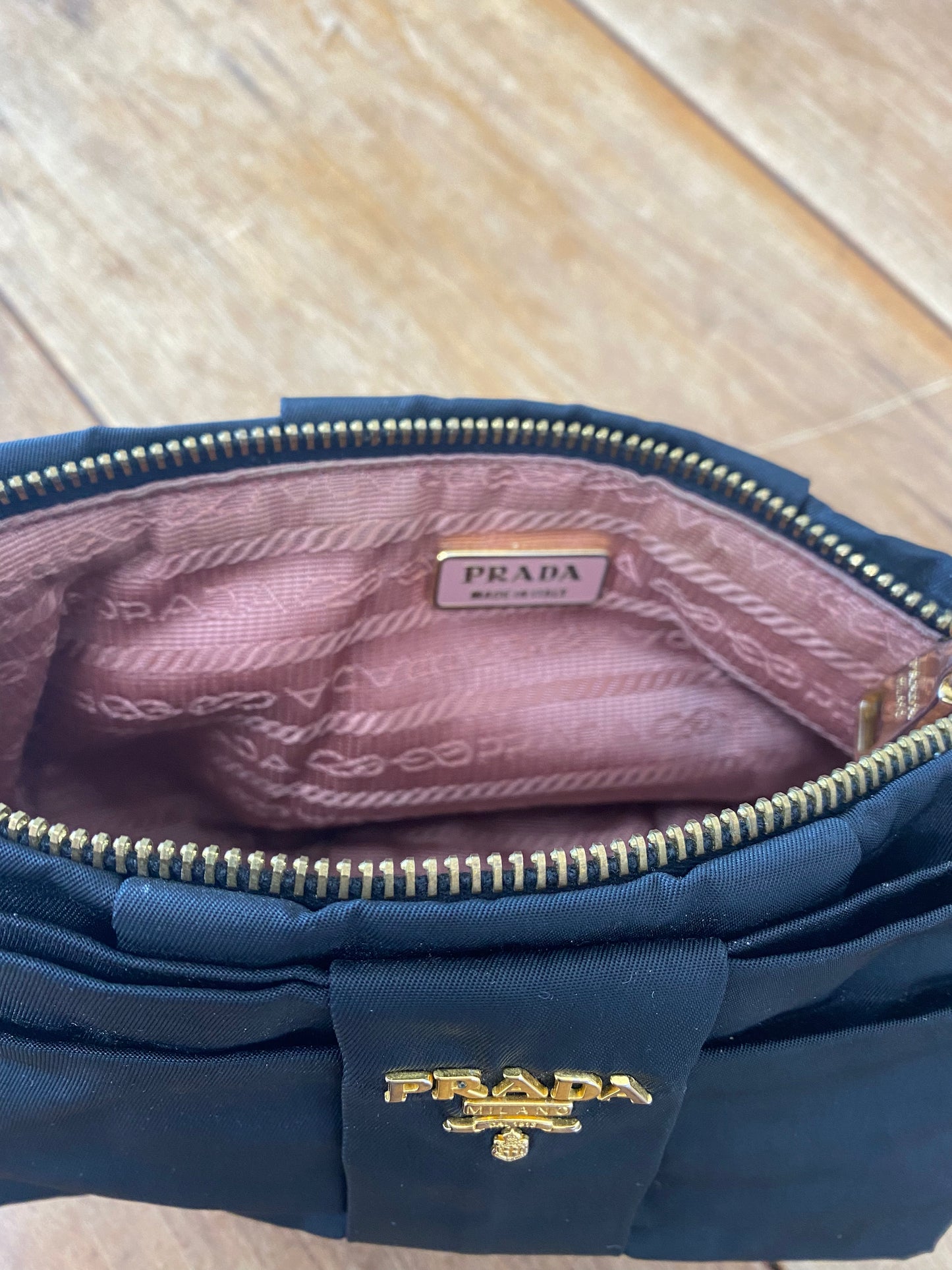 PRADA MINI BLACK NYLON BAG