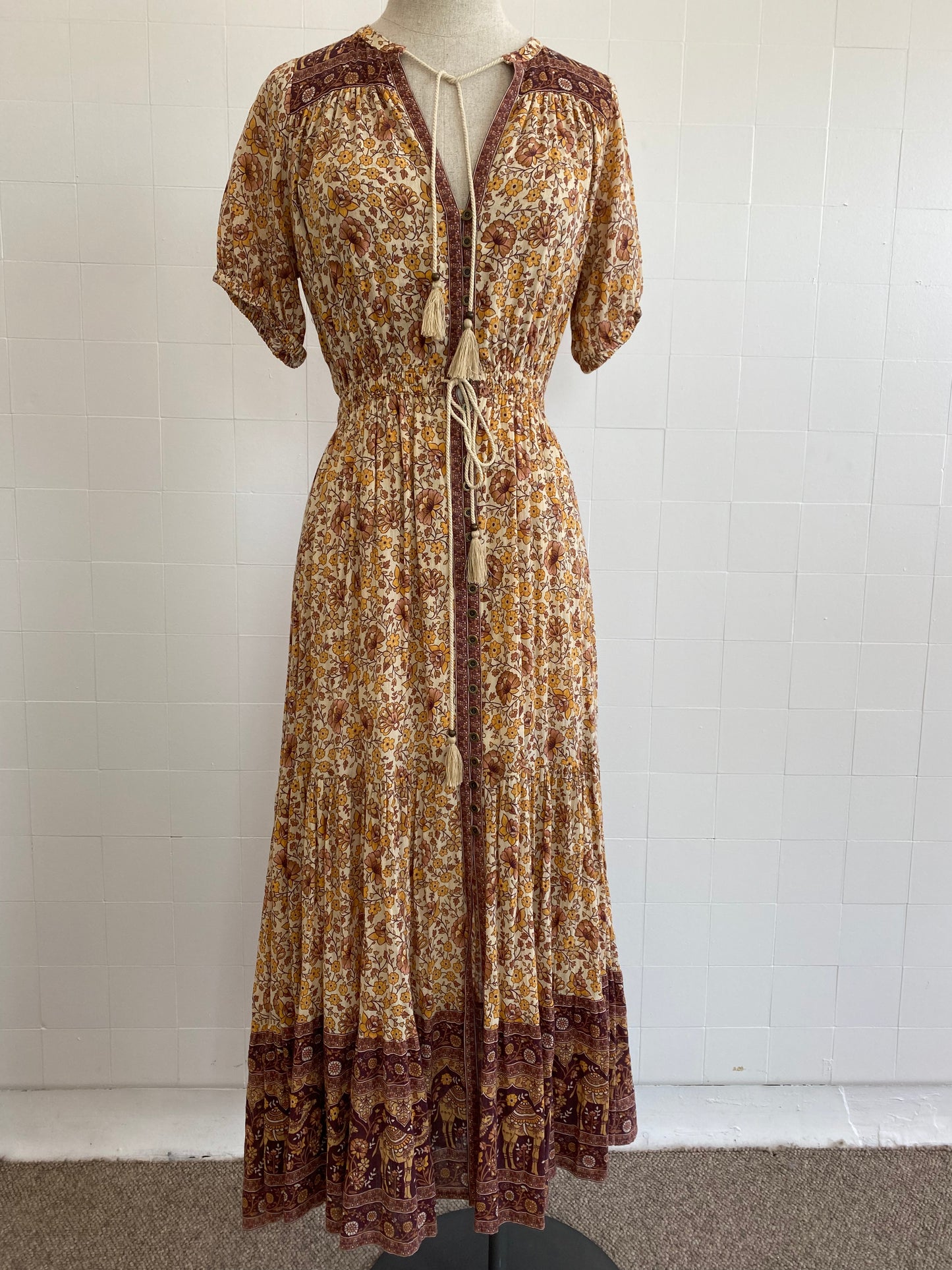 SPELL & THE GYPSY VINTAGE SUMMER MAXI DRESS - SIZE S