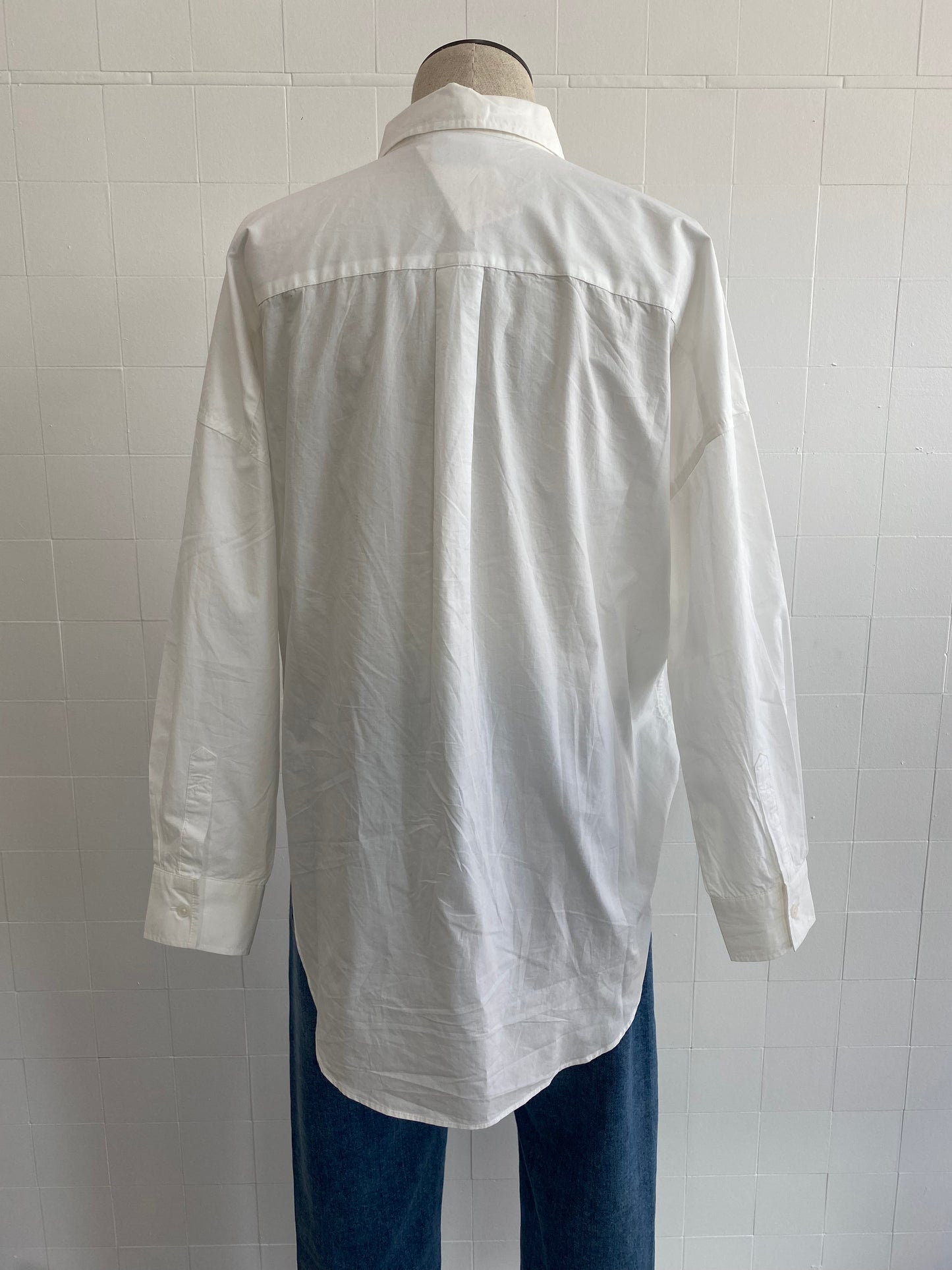 LMND WHITE COTTON SHIRT - SIZE S