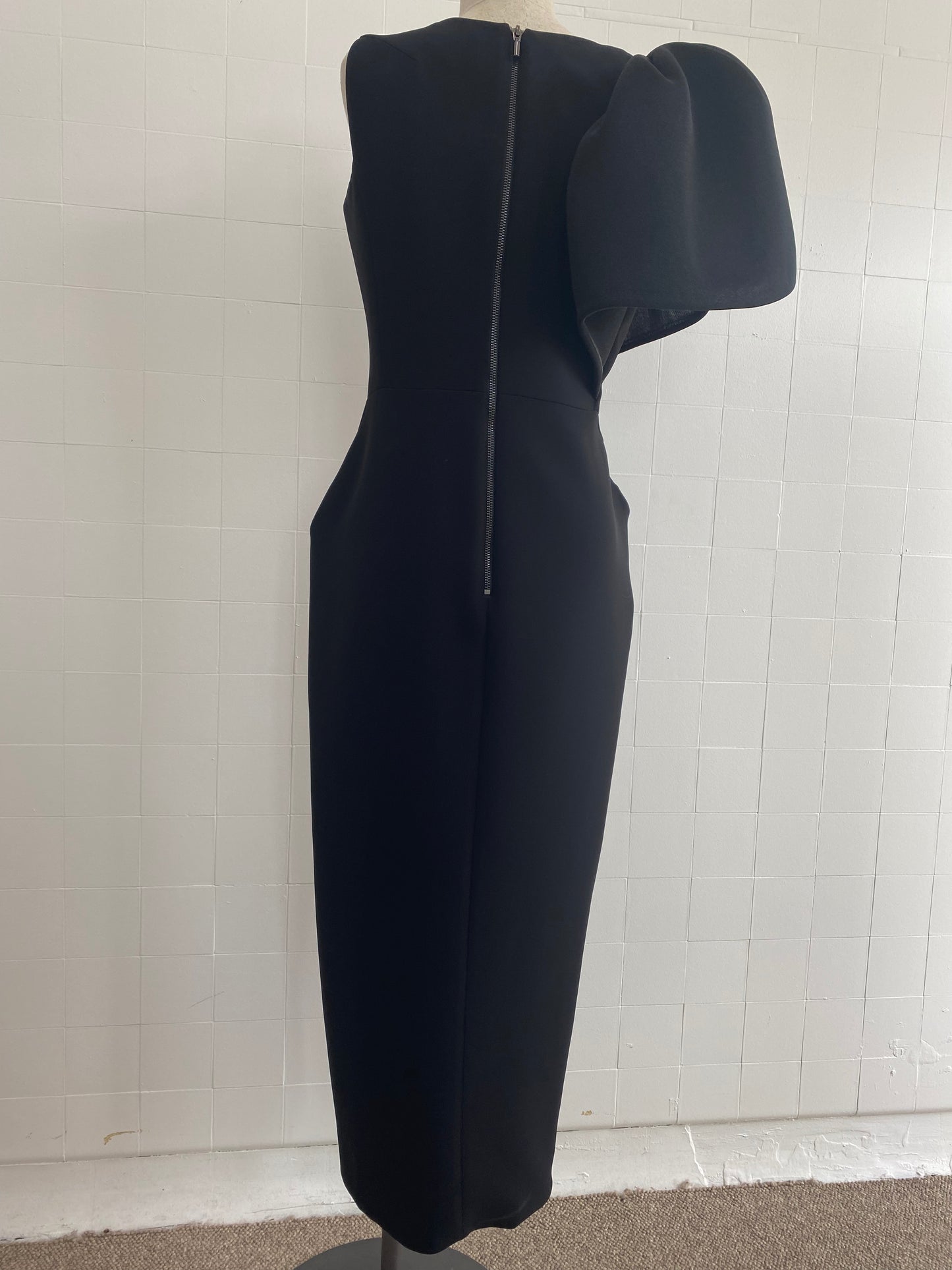 MATICEVSKI ANTICIPATE LEAF BLACK DRESS RENTAL - SIZE 12 (FITS 10-12)