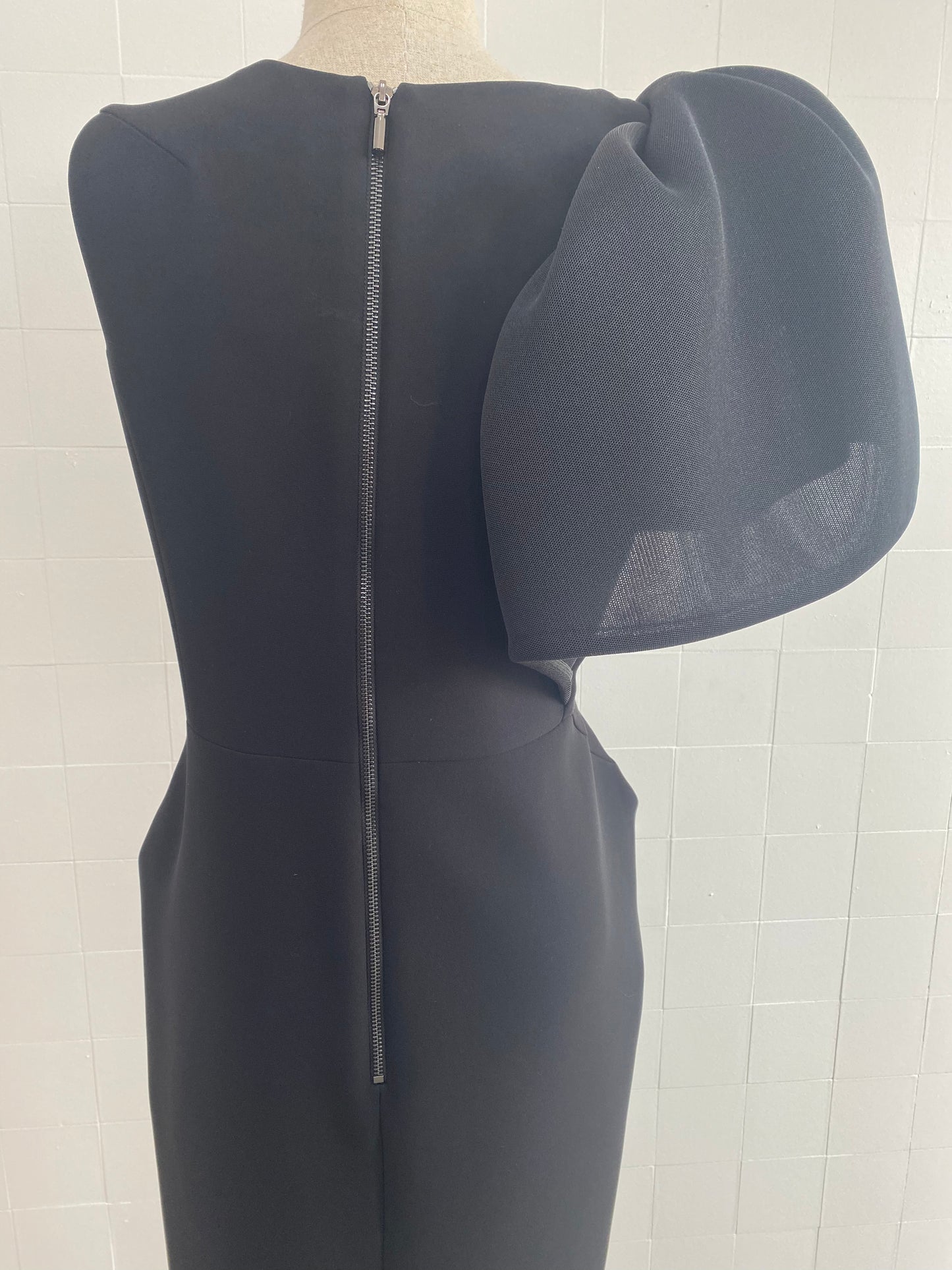 MATICEVSKI ANTICIPATE LEAF BLACK DRESS RENTAL - SIZE 12 (FITS 10-12)