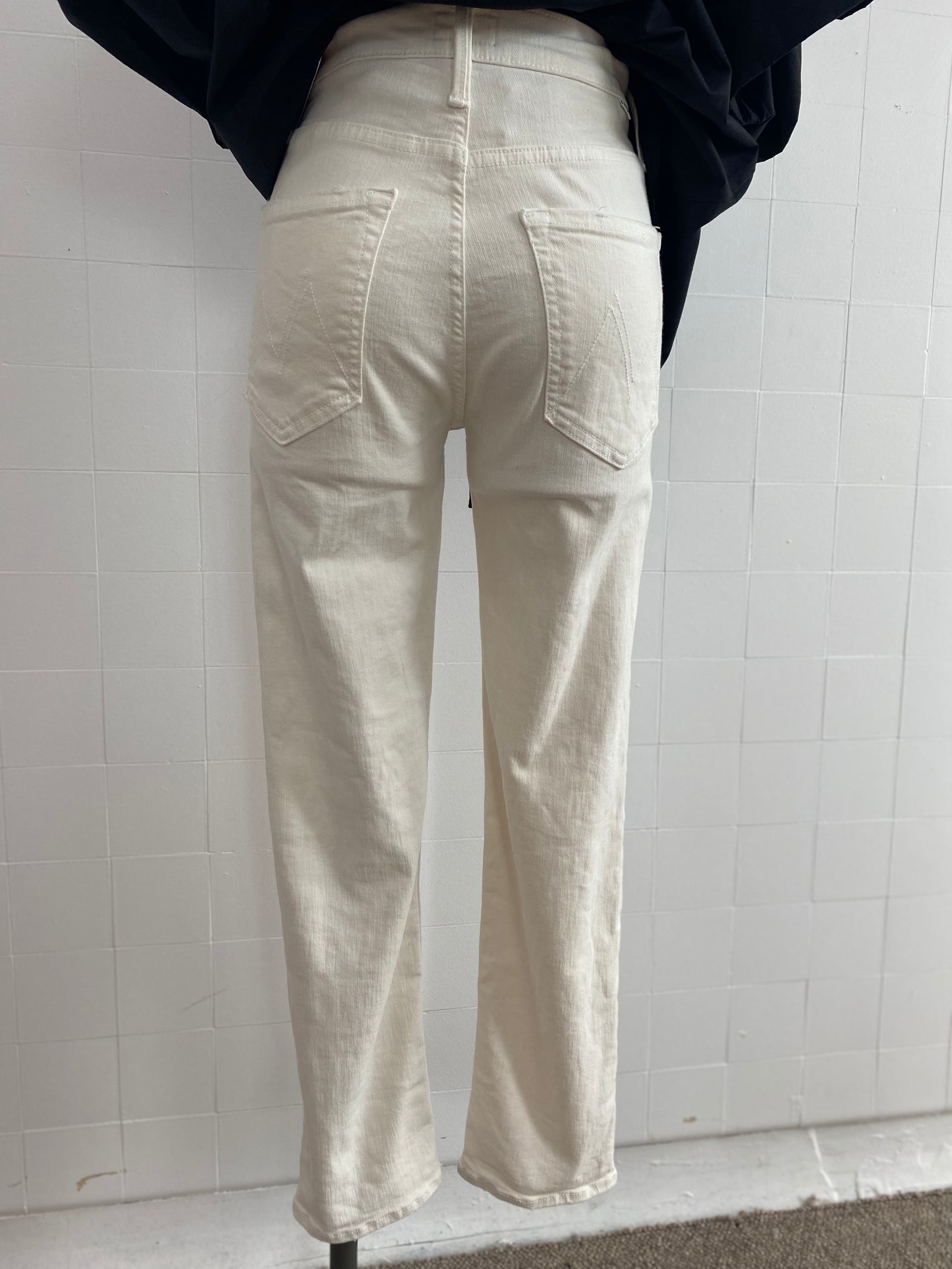 MOTHER CREAM DENIM JEANS -SIZE 26