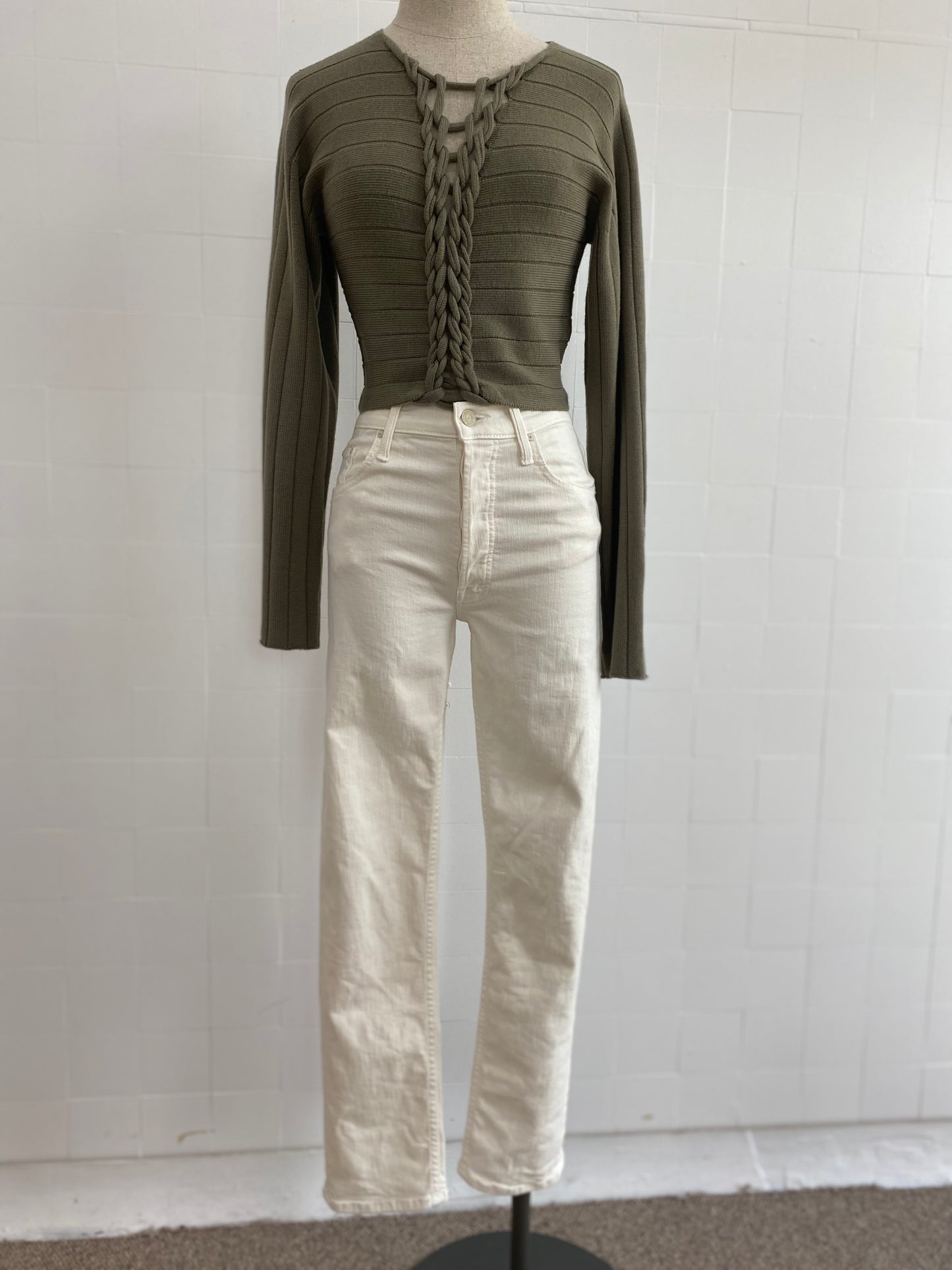 MOTHER CREAM DENIM JEANS -SIZE 26