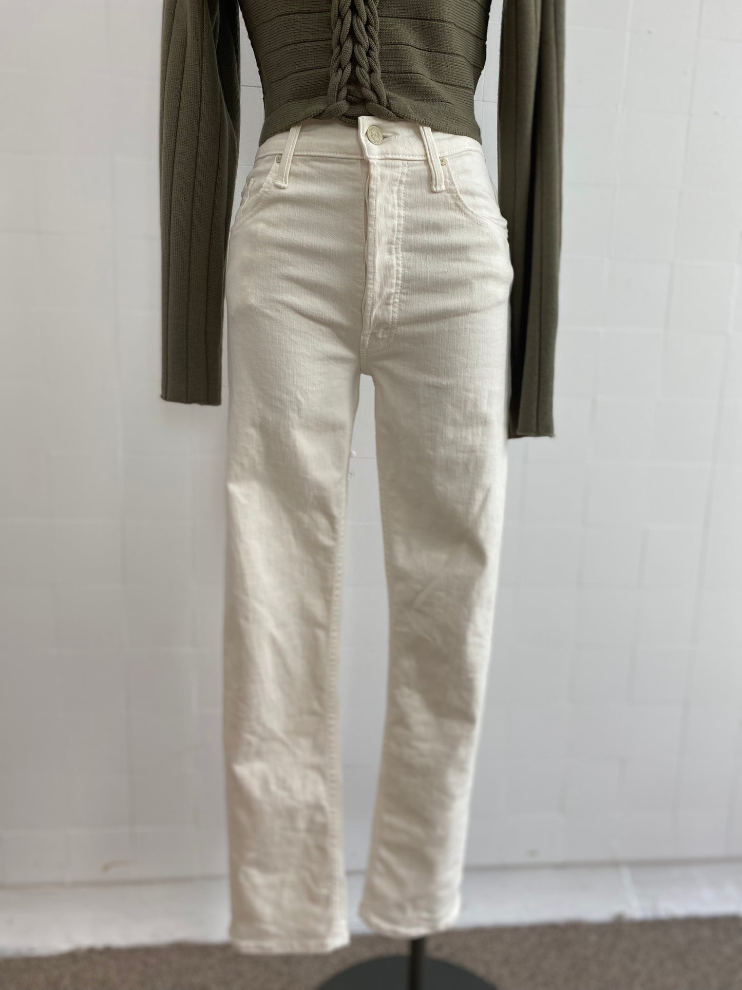 MOTHER CREAM DENIM JEANS -SIZE 26